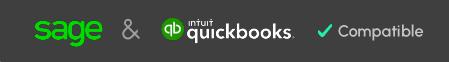 Compatible with Sage and quickbooks